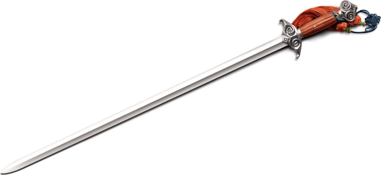 Cold Steel Chinese Leaf Gim čínsky meč 84,5 cm s palisandrovou rukoväťou a drevenou pošvou