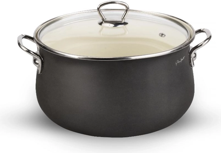 Lamart smaltovaný kastról s pokrievkou 22 cm 5 l Hard