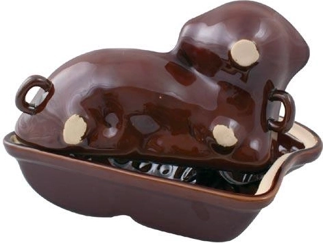 Keramická dvojdielna forma na veľkonočného baránka 31 × 19,5 × 13 cm