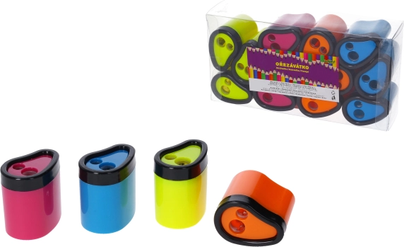 Strúhadlo na dve ceruzky so zásobníkom