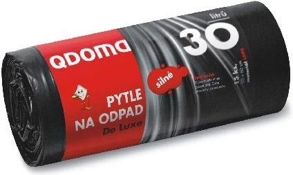 Silné vrecia na odpad 30–35 l, čierne, 50 × 60 cm (15 ks)