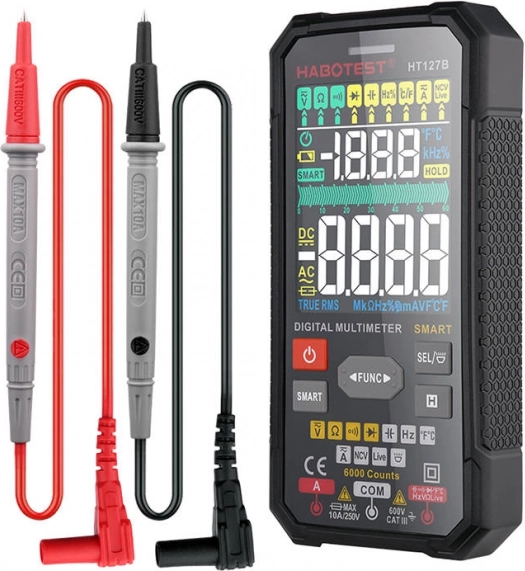 Digitálny multimeter HABOTEST HT127B s NCV a meraním teploty