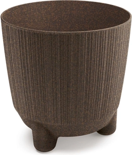 Kvetináč Ryfo N Eco Wood 16,8 cm kávový