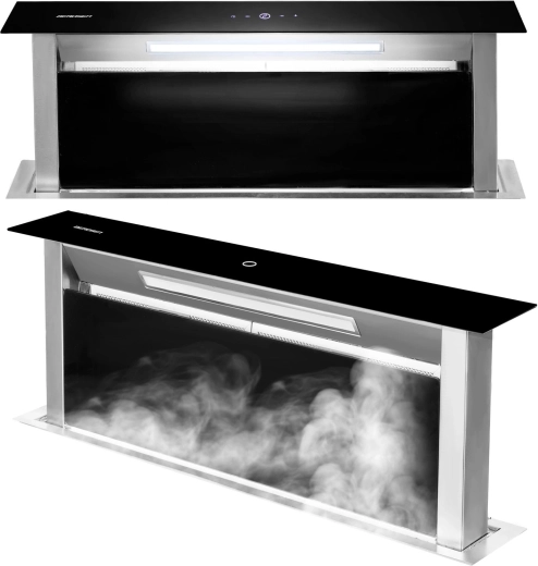 Výsuvný pracovný odsávač pár 90 cm čierny BERDSEN BT-290