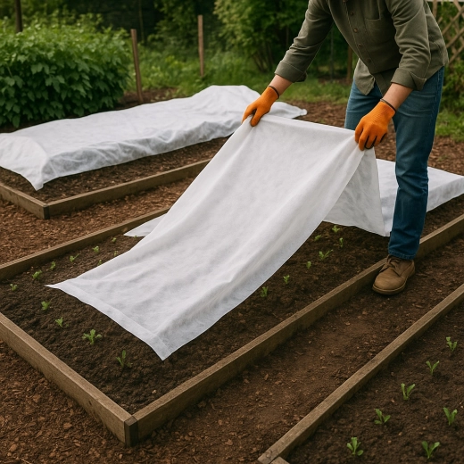 Zimná a jarná ochranná agrotextília 1,1 × 5 m, 30 g/m²