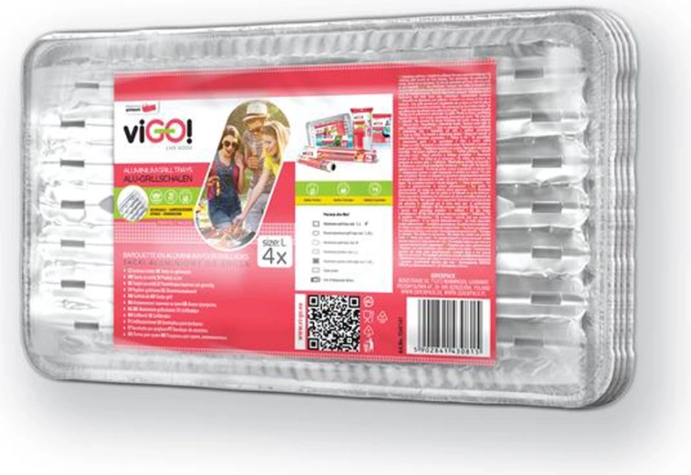 Grilovacie tácky Quickpack, 4 ks