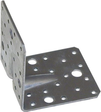 Oceľový uholník s prelismom 90 × 130 × 130 mm pre ťažké kotvenie