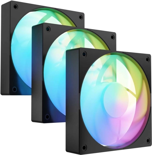 Fury Sai S12 ARGB PWM sada 3 čiernych ventilátorov