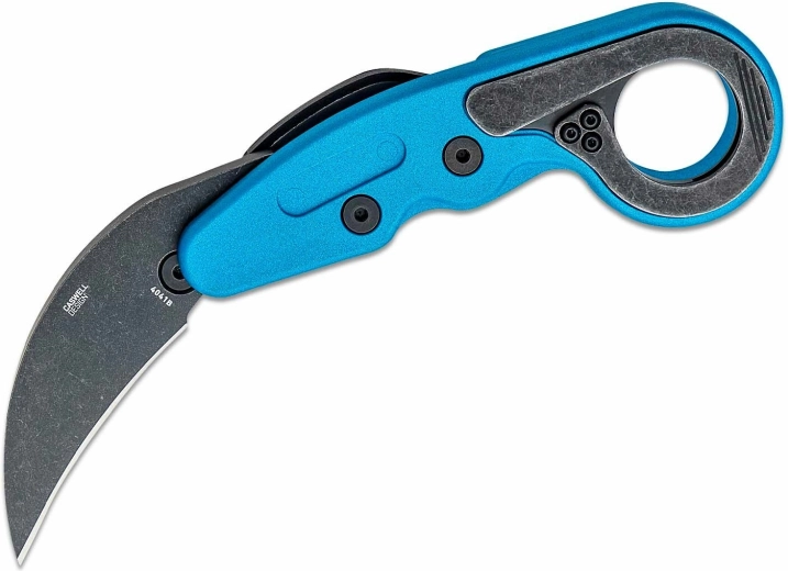 CRKT Provoke Blue Metallic karambit s kinematickým otváraním