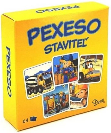 Pexeso Staviteľ stavebné stroje