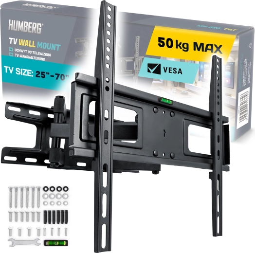Nástenný držiak na TV 25–70" Humberg, nosnosť 50 kg