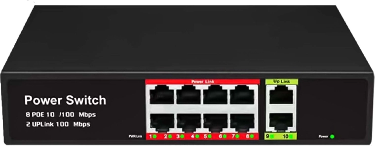 PoE switch RENEW FORCE s 8 PoE portami a 2 uplink portami