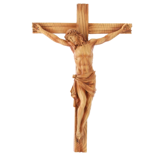 Závesný kríž s postavou Ježiša, polyresin, 24 × 6,5 × 36 cm