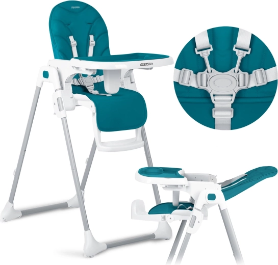 Jedálenská stolička Ricokids Tulo modrá