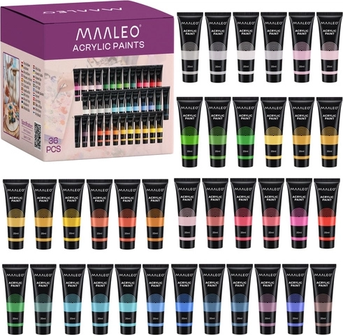 Akrylové farby Maaleo 36 × 20 ml