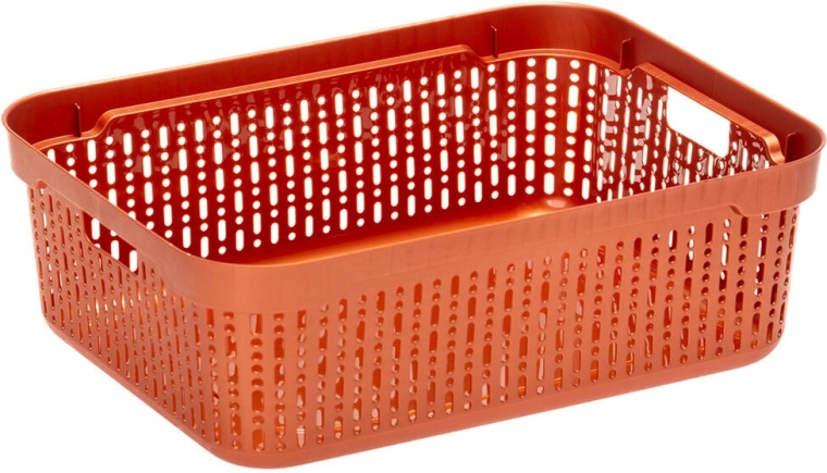 Plastový úložný košík Morsetta 39,3 × 30 × 13 cm – mix farieb