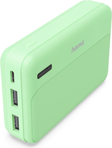 Hama Power Pack Pocket 10 powerbanka 10 000 mAh, 2× USB-A, zelená