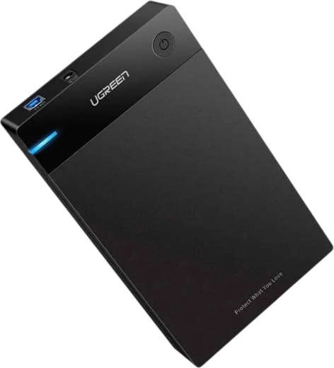 UGREEN US222 externý box na disk SATA 2,5/3,5" s USB 3.0, čierny