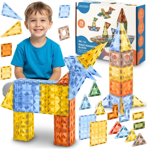 Magnetické stavebnice Ricokids XL 70+ dielov
