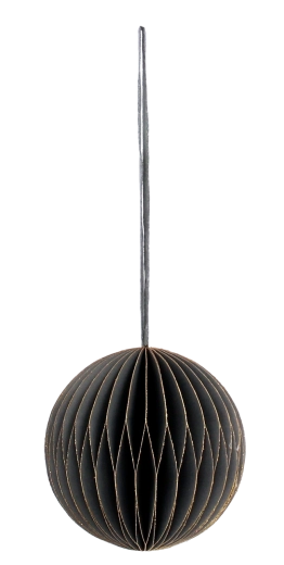 Papierové vianočné ozdoby sivé 7 cm, sada 4 ks