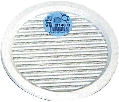 Vetracia mriežka so sieťovinou, priemer 140 mm, biela