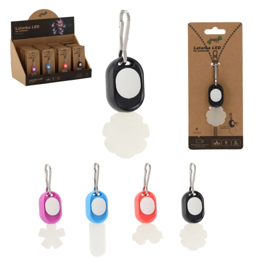 Mini LED svietidlo na zips – mix farieb