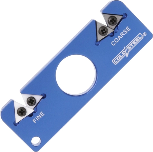 Prenosná vrecková brúska 2v1 z hliníka, modrá