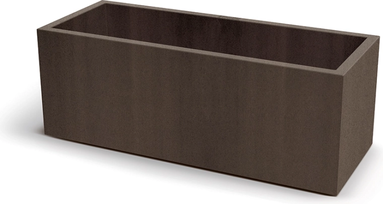 Kvetináč CUBLA CASE 98 cm v dekore cortenovej ocele