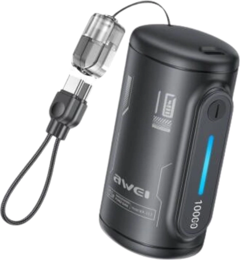 Awei WP-117 powerbanka 10 000 mAh 22,5 W, 2× USB-C - 1 kus