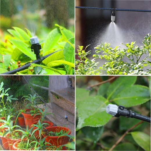 Záhradná hmlová a kvapková závlaha 10 m, sada 10 zrascovačov