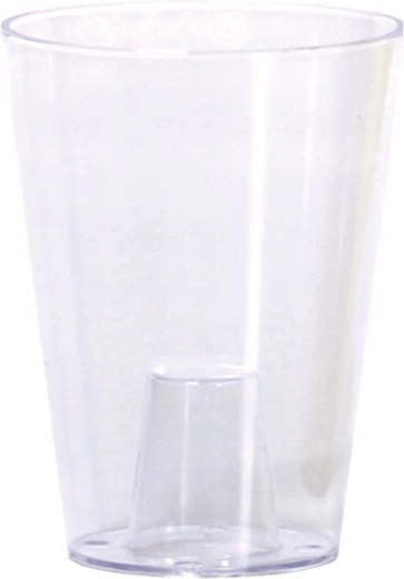 Kvetináč na orchidey Coubi Orchid 13 cm – priesvitná biela