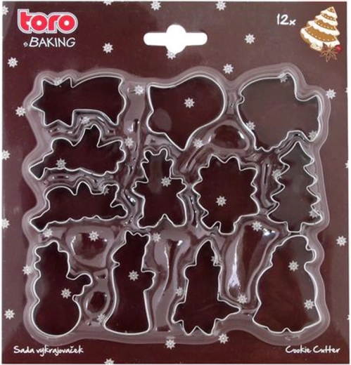 Sada vykrajovačiek na cukrovinky 12 ks TORO