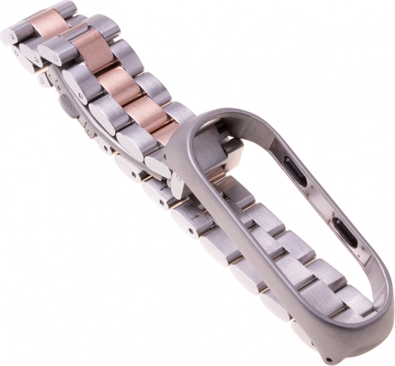 Náramok Xiaomi Mi Band 3/ Xiaomi Mi Band 4 - strieborný ružovo zlatý