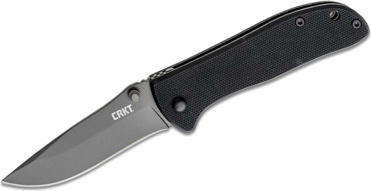 CRKT Drifter Black vreckový nôž 7,3 cm G10, sivá/čierna