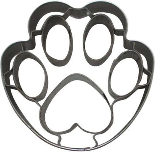 Vykrajovátko na cukrovinky – labka, 6 cm nerez