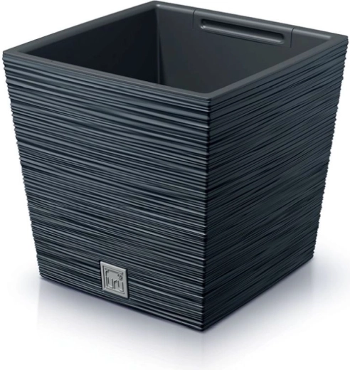Kvetináč Furu Square Low 30 cm – antracit