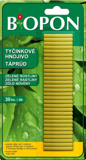 BOPON tyčinkové hnojivo pre zelené rastliny 30 ks
