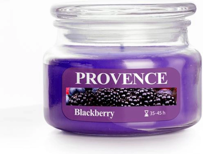 Vonná sviečka v skle PROVENCE černica 45 hodín