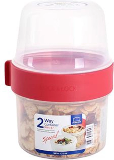 Dvojkomorová dóza na potraviny Lock&Lock 2v1 670 ml