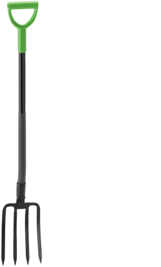 Ploché záhradné vidly 4zubové s oceľovou násadou 120 cm