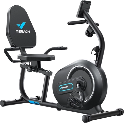 Lehátkové cvičebné kolo Merach MR-S08B1, čierne