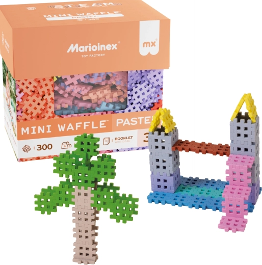 Stavebnica Marioinex Mini Waffle Pastel 300 dielikov