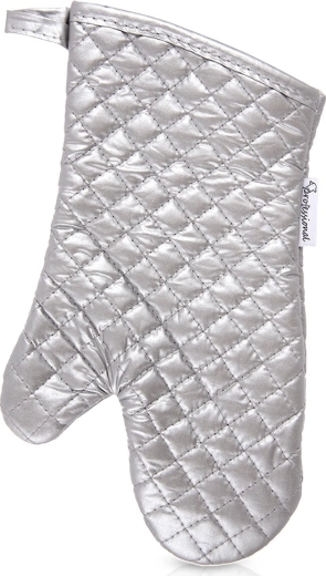 Bavlnená kuchynská rukavica strieborná 33 cm