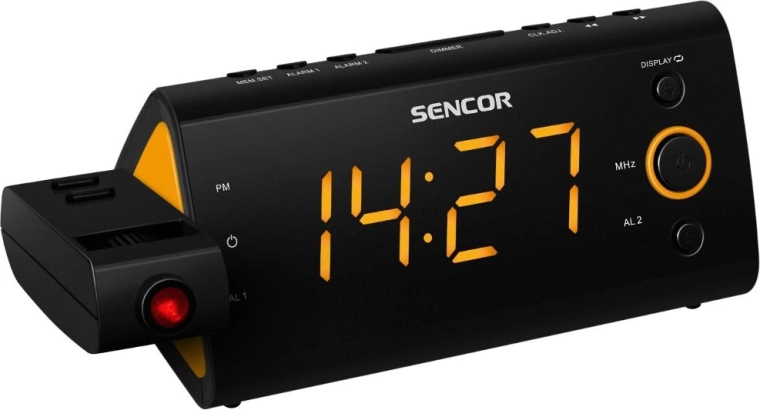 Sencor rádiobudík s projekciou času