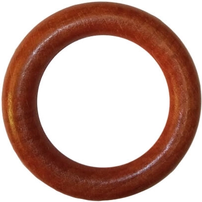 Drevené závesné krúžky s háčikom čerešňa (10 ks)