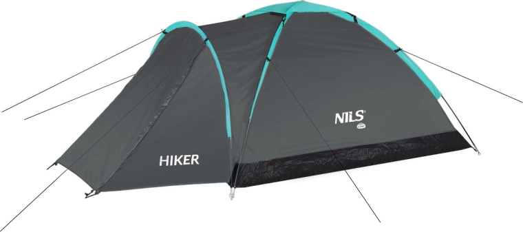 Turistický stan Nils Camp Hiker sivý pre 2 osoby