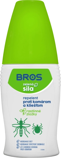 Bros Zelená sila repelent proti komárom a kliešťom 50 ml