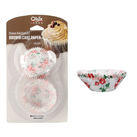 Sada 60 papierových foriem 90 mm na muffiny a cupcakes
