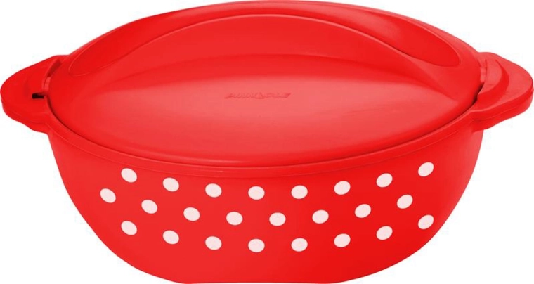 Termohrniec TORO 2 l – červený s bielymi bodkami