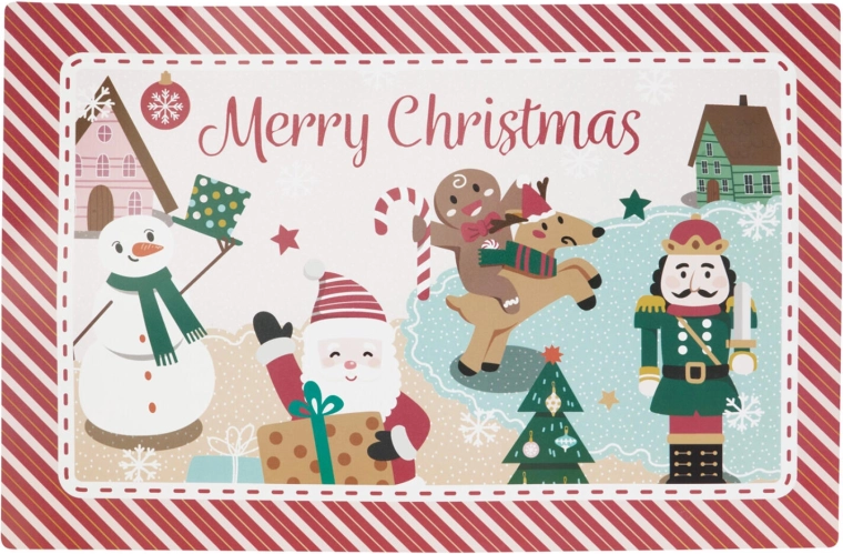 Vianočné plastové prestieranie 43,5 × 28,5 cm